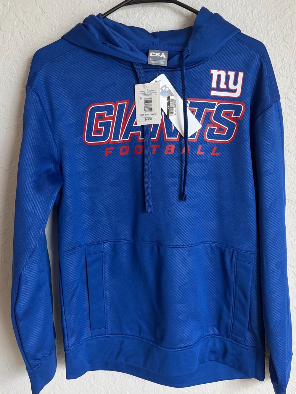 New York Giants CSA Blue Camo Dri-Fit Hoodie - Men’s Small NFL NWT